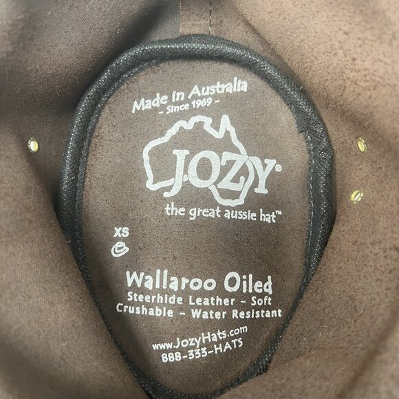 Christopher Jozy XS 6 1/2 Leather Wallaroo Oiled Australian Aussie Outback Hat - Picture 9 of 9